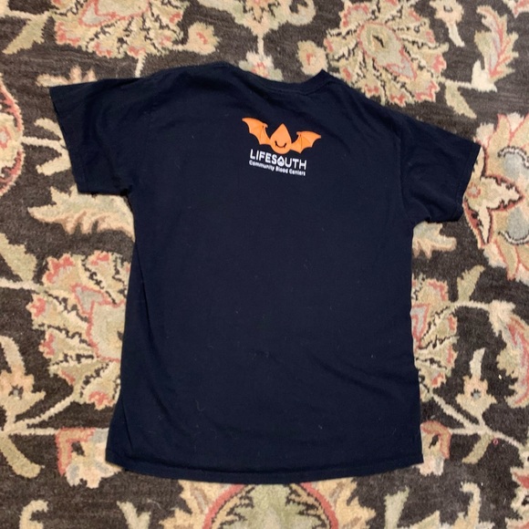 M Vintage unique quirky Dracula Vampire Halloween Blood Donor tee - Picture 7 of 8